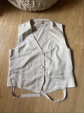 Falconeri Linen and Viscose Vest